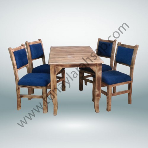 mss0014 Bitki Ahşap Masa Sandalye